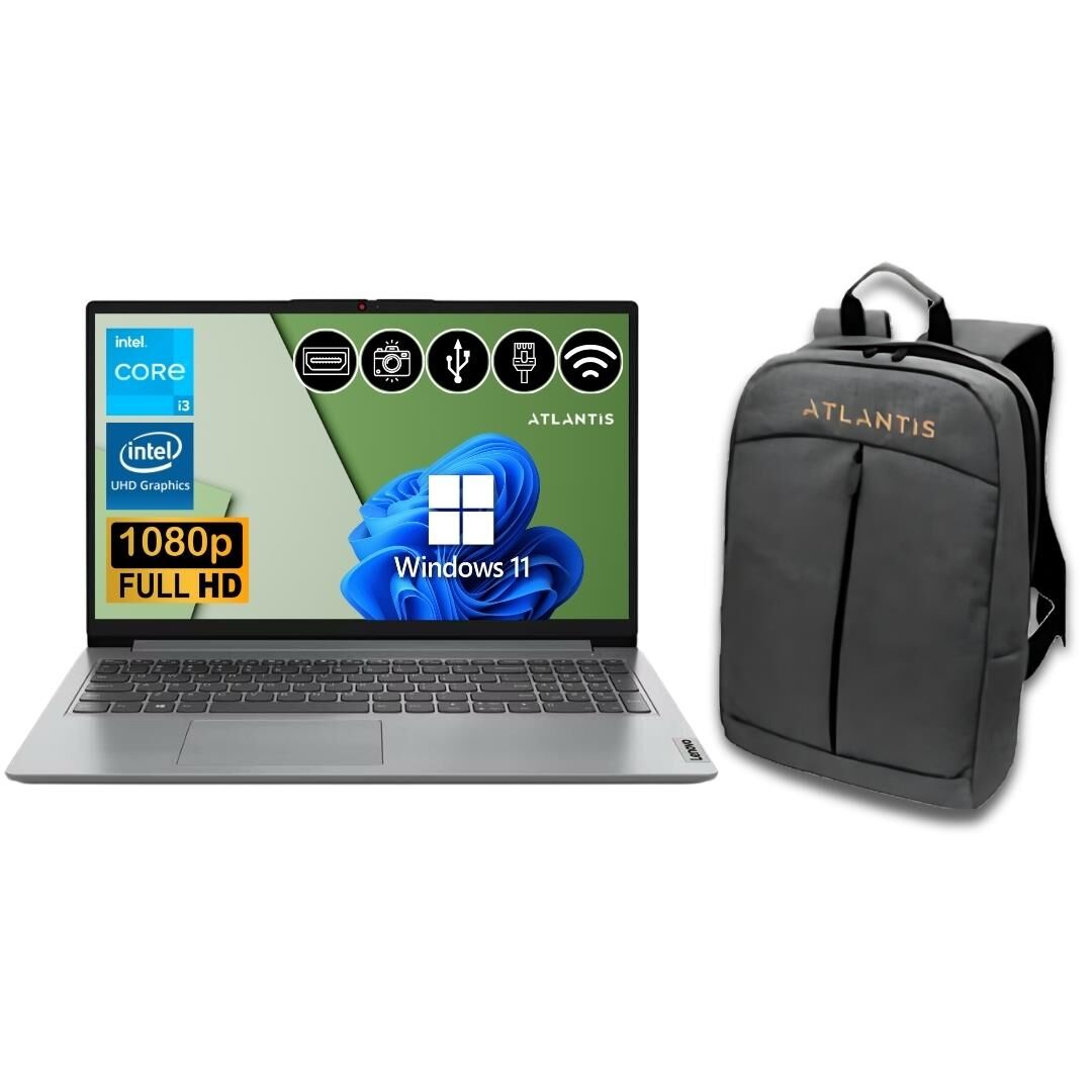 Lenovo Ideapad i3 1215U  8GB 128GB M.2 SSD  82QD00GMTX ATL24 15.6'' W11Pro Notebook+Çanta