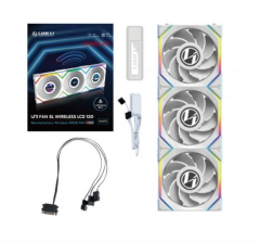 Lian Li UNI FAN REVERSE SL WIRELESS LCD 3x120mm Beyaz Kasa Fanı