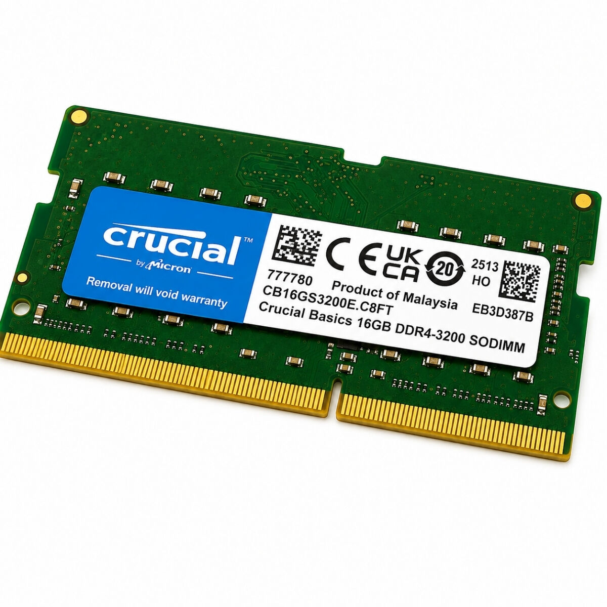 Crucial Micron 16GB DDR4 3200MHz CL22 SODIMM Laptop/Notebook RAM