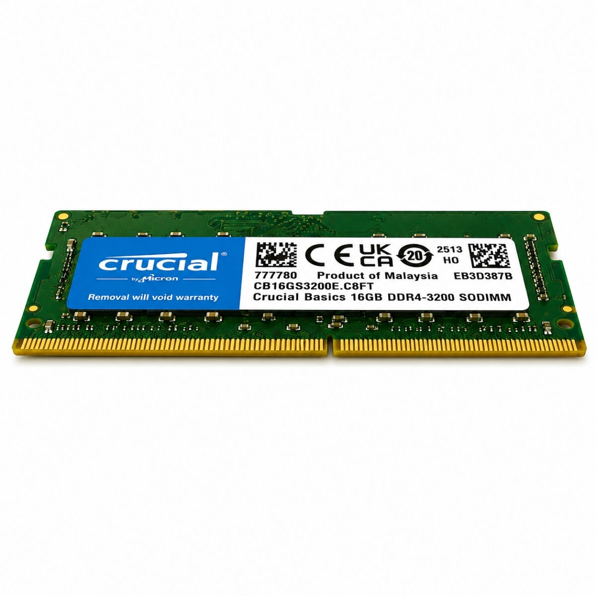 Crucial Micron 16GB DDR4 3200MHz CL22 SODIMM Laptop/Notebook RAM