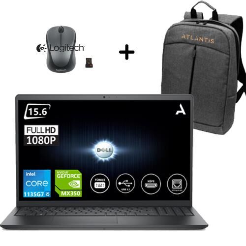 DELL NB VOSTRO 3510 I5-1135G7 8GB 256 GB SSD 2GB MX350 15.6 Win10 Pro Dizüstü Bilgisayar N8064VN3510_UZ43+ ÇANTA + MOUSE