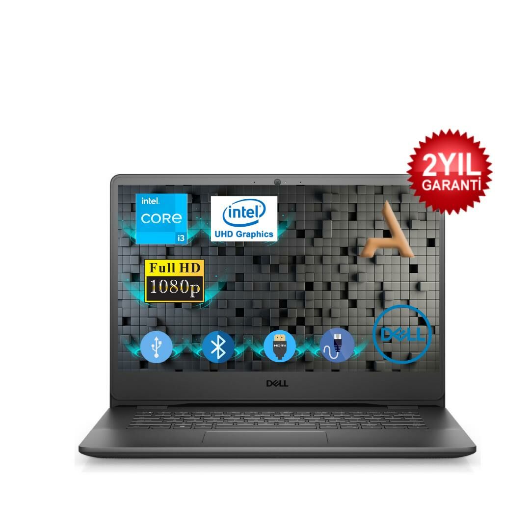 Dell Vostro 3400 Intel Core i3 1115G4 8GB 1TB SDD 1TB HDD N4001VN3400U0016 FDos 14'' HD Taşınabilir Bilgisayar