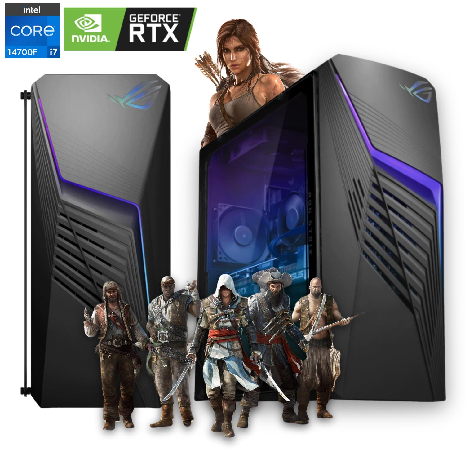 Asus ROG Strix G13CHR Intel Core i7-14700F 16GB DDR5 512GB SSD RTX 4060 Ti 8GB FreeDOS Gaming PC