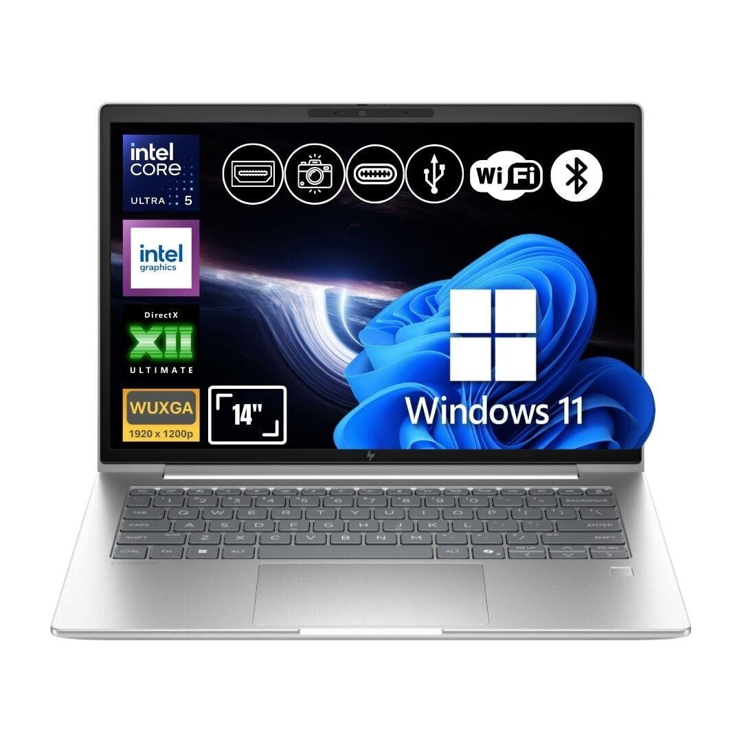 Hp Elitebook 6 Aı G1i Ultra 5 225U 16GB Ram 2TB SSD 14'' Full HD Win11Pro Notebook CV0G0ET ATL7