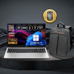 HP 255 G10 Ryzen5-7530U 32GB 512GB Nvme SSD 3C3Y9ES ATL69 O/B 15.6'' Win11Pro Notebook + Çanta & Mouse