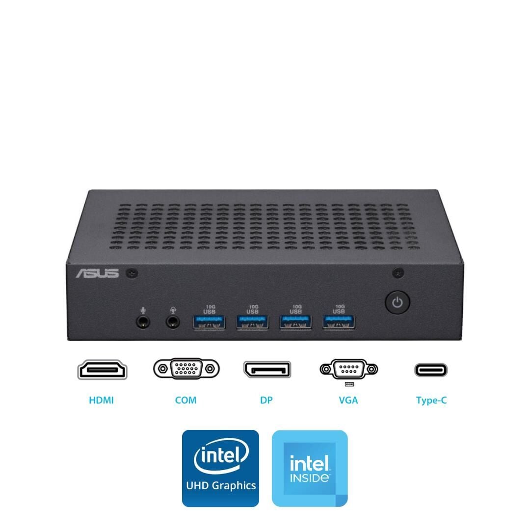 ASUS N100 32GB 128 GB M.2 SSD PN43-BBN100MD ATL11 FDos Mini Masaüstü Bilgisayar