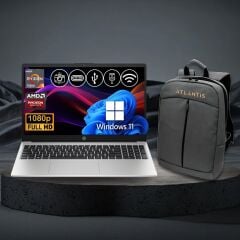 HP 255 G10 Ryzen5-7530U 8GB 1TB Nvme SSD 3C3Y9ES ATL77 O/B 15.6'' Win11Pro Taşınabilir Bilgisayar+Çanta