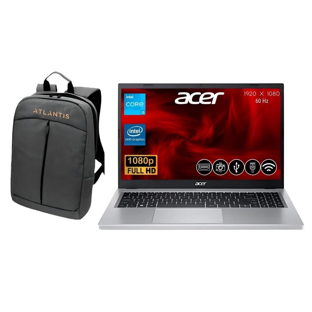Acer Aspire 3 İ3 8GB 256GB M.2SSD A315-510P-38X0 ATL13  Fdos 15.6'' Dizüstü Bilgisayar+Çanta