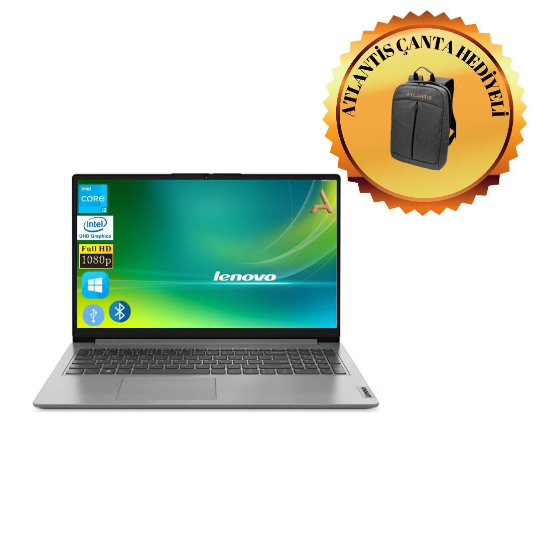 Lenovo IdeaPad 1 Intel Celeron N4020 4gb 512 gb M.2 SSD  82V700A9TXATL6 W 11H 15.6'' Notebook +çanta