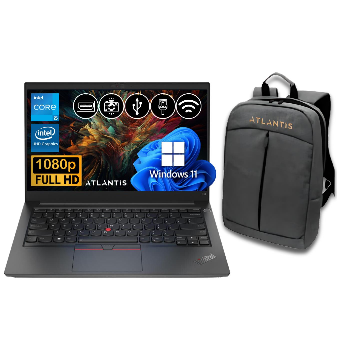 Lenovo ThinkPad E15 G4 İ5-1235U  8GB 512GB M.2 SSD  21E6005ATX ATL13  15.6'' W11Pro Notebook+Çanta
