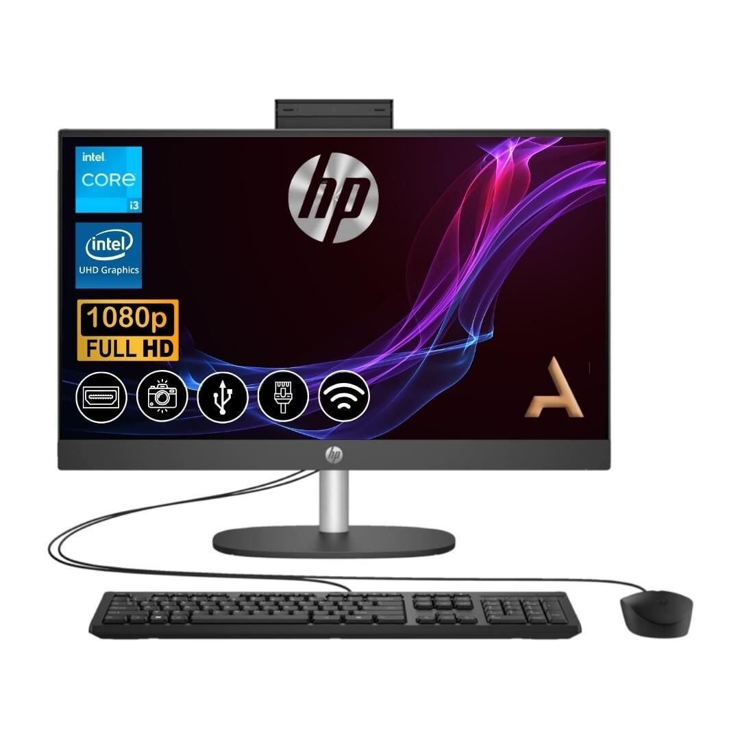 HP ProOne 240 G10  i3-N300  32GB 256GB M.2 SSD 8T2W4ES ATL6 23.8'' Fdos All in One Bilgisayar