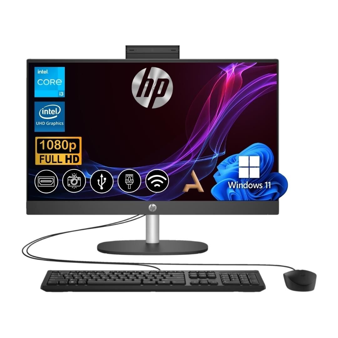HP ProOne 240 G10  i3-N300  8GB 256GB M.2 SSD 8T2W4ES ATL9 23.8''  W11Pro  All in One Bilgisayar