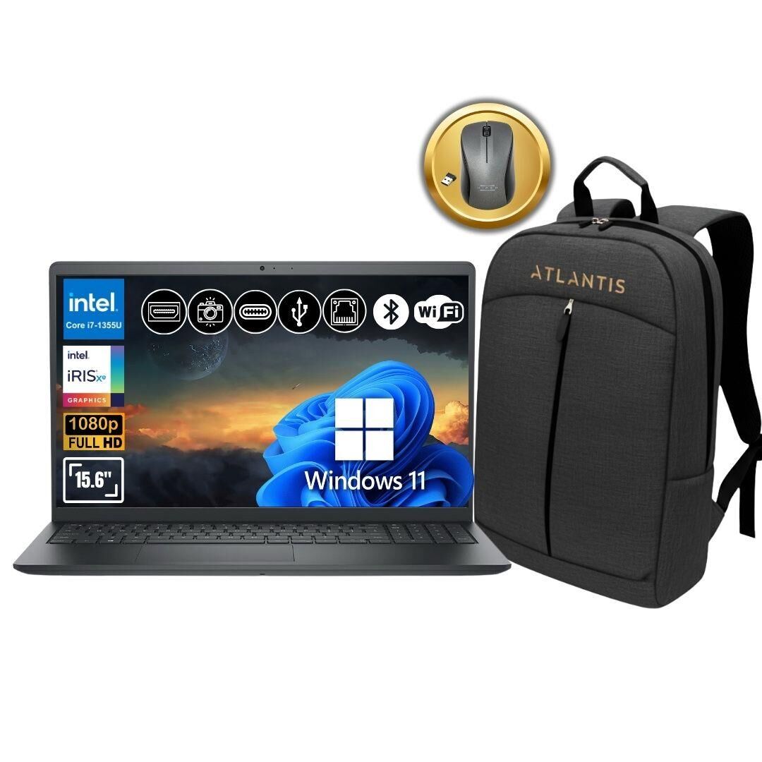 Dell Vostro 3530 i7-1355U 40GB 512GB SSD 15.6'' FHD Win11P N1601PVNB3530U ATL117 Notebook +Çanta&Mouse
