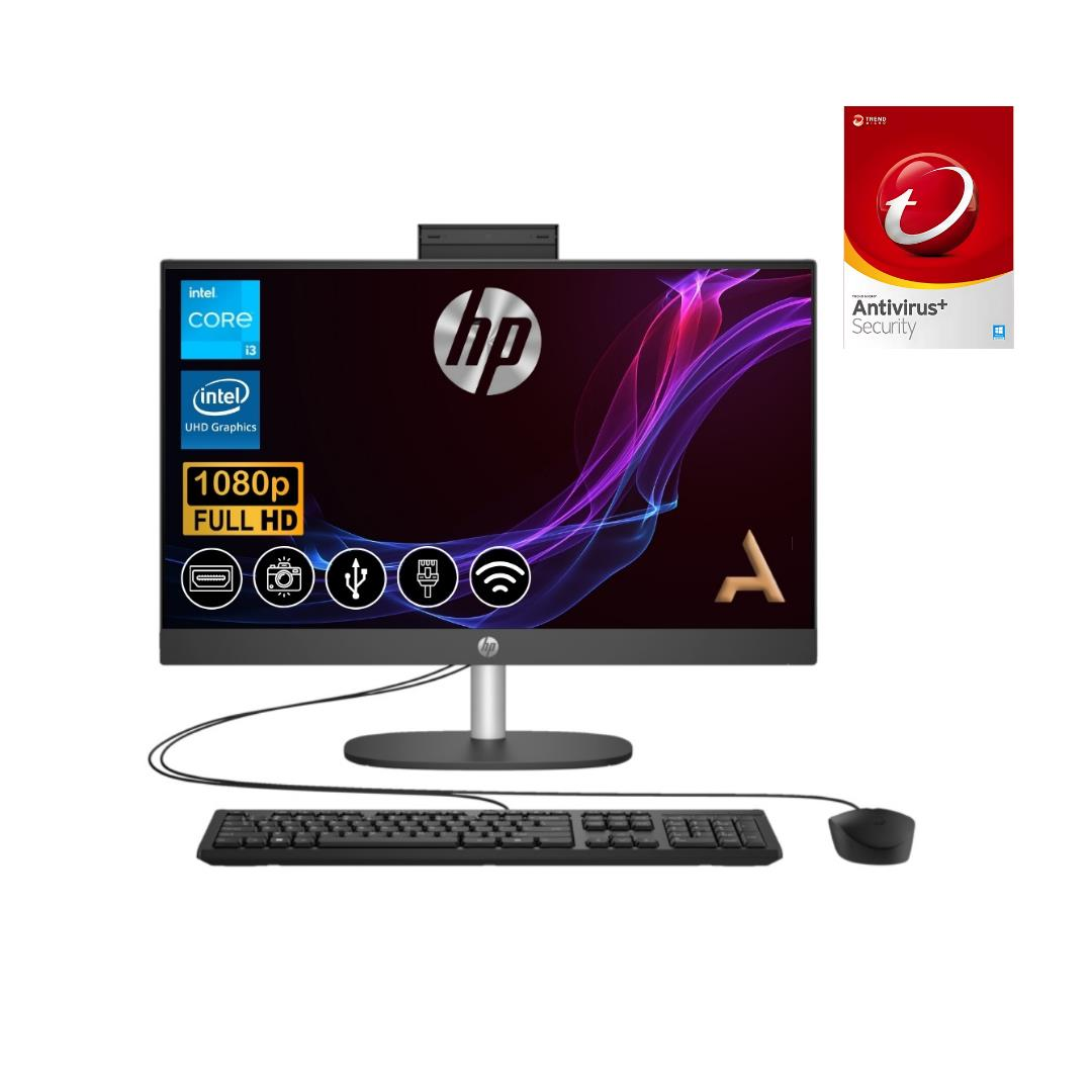 HP ProOne 240 G10  i3-N300  8GB 1TB M.2 SSD 8T2W4ES ATL20 23.8'' Fdos All in One Bilgisayar +Trend Micro