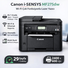 Canon I-Sensys MF275DW Wi-Fi + Tarayıcı + Fotokopi + Faks Mono Çok Fonksiyonlu Lazer Yazıcı