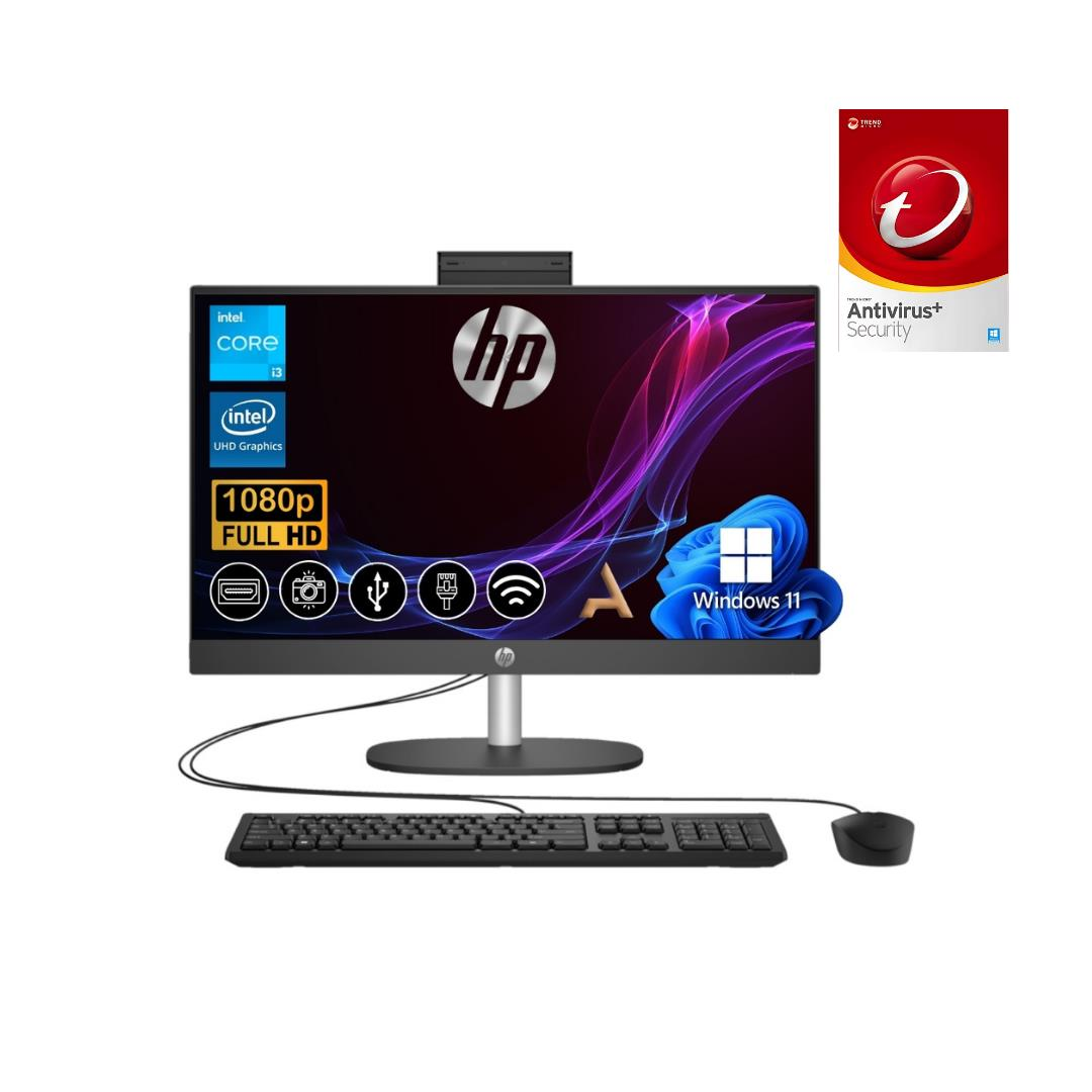 HP ProOne 240 G10  i3-N300  32GB 256GB M.2 SSD 8T2W4ES ATL33 23.8''  W11Pro  All in One Bilgisayar +Trend Micro
