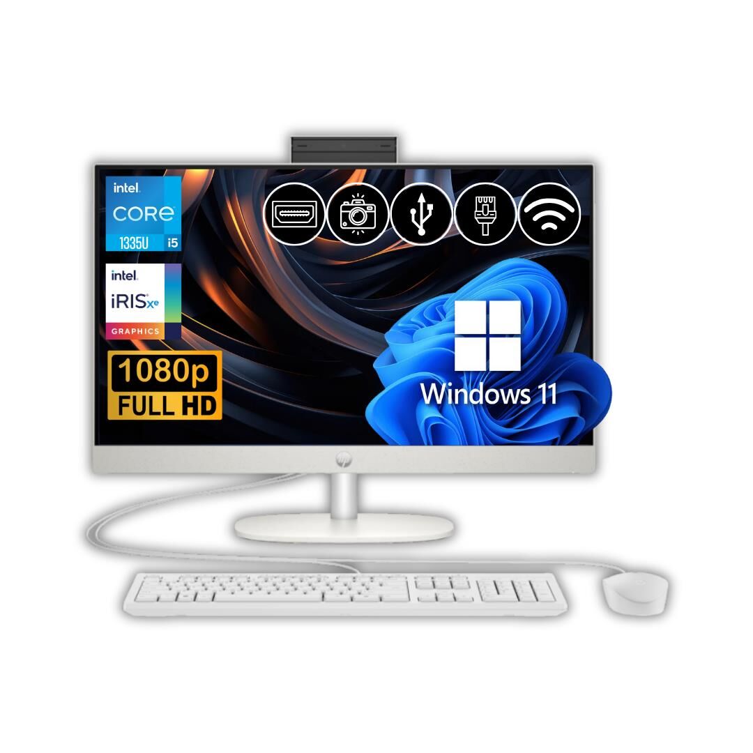 HP ProOne 240 G10 i5-1335U 40GB 256GB M.2 SSD 884Q1EA ATL16 23.8'' W11Pro All In One Bilgisayar