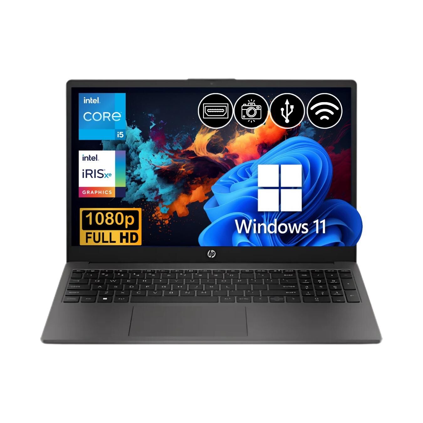 HP 250 G10 Intel Core i5 1334U 16GB 2TB M.2 SSD B2NC5ES ATL34 W11Pro 15.6'' Taşınabilir Bilgisayar