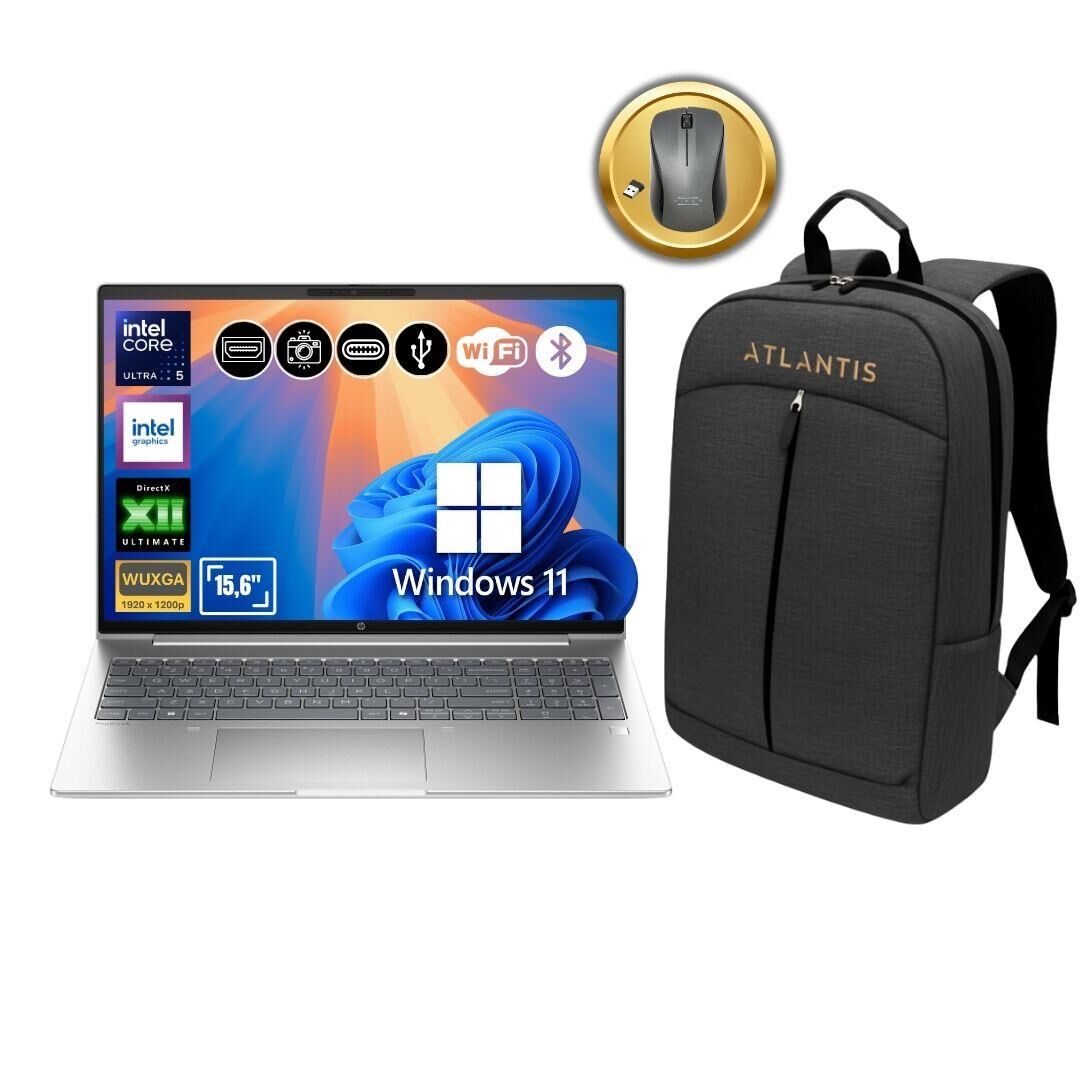 HP ProBook 4 G1i Ultra 5 225U 24GB Ram 256GB SSD 16'' WUXGA W11Pro Notebook BC3E0ES ATL26 +Çanta&Mouse