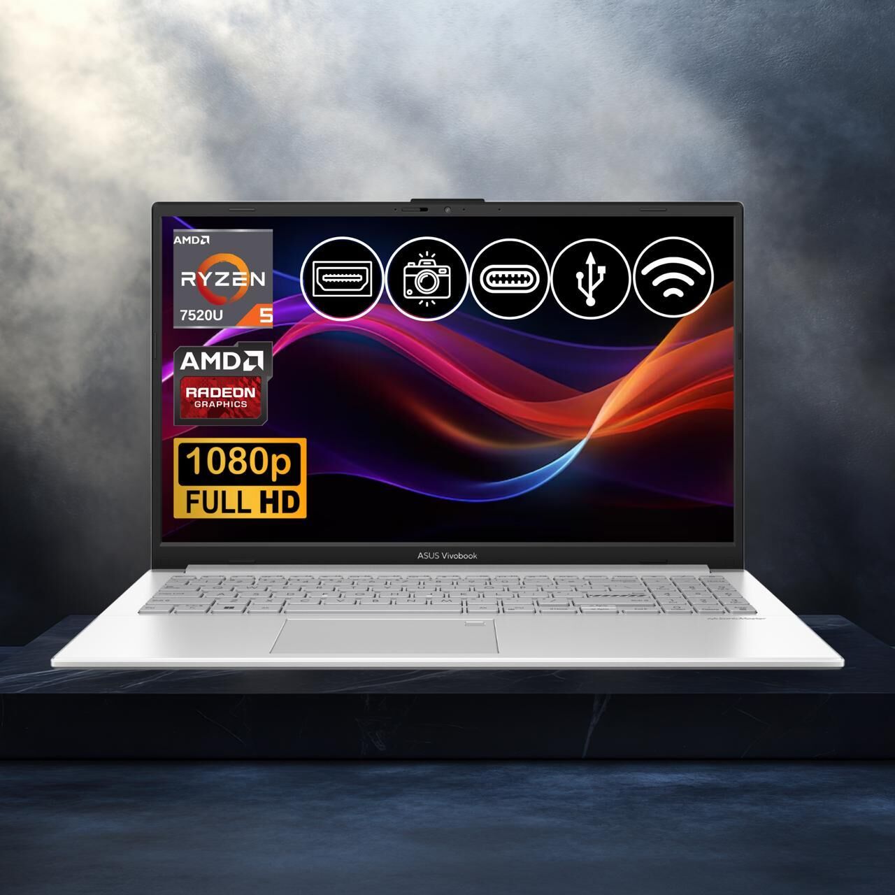 Asus Vivobook Go 15 Ryzen5-7520U 8GB 2TB Nvme SSD E1504FA-BQ1741 Atl3 15.6'' FreeDos Taşınabilir Bilgisayar