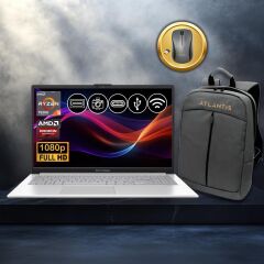 Asus Vivobook Go 15 Ryzen5-7520U 8GB 512GB Nvme SSD E1504FA-BQ1741 Atl13 15.6'' FreeDos Notebook+Çanta+Mouse