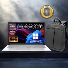Asus Vivobook Go 15 Ryzen5-7520U 8GB 1TB Nvme SSD E1504FA-BQ1741 Atl30 15.6'' Win11Pro Notebook+Çanta+Mouse