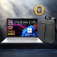 Asus Vivobook Go 15 Ryzen5-7520U 8GB 2TB Nvme SSD E1504FA-BQ1741 Atl31 15.6'' Win11Pro Notebook+Çanta+Mouse