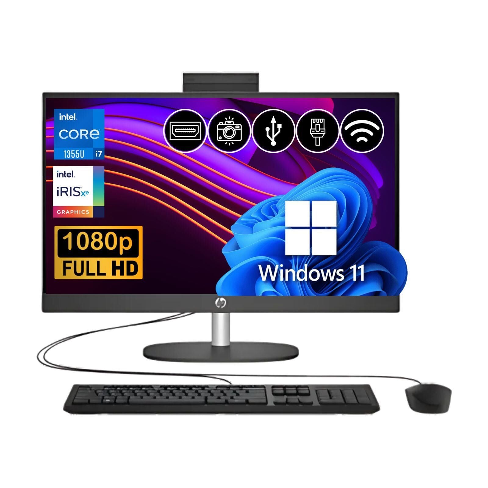 HP PROONE 240 I7-1355U 8GB 256 GB M.2 SSD B6JC8ES ATL31 23.8'' Win11Pro All in One Bilgisayar