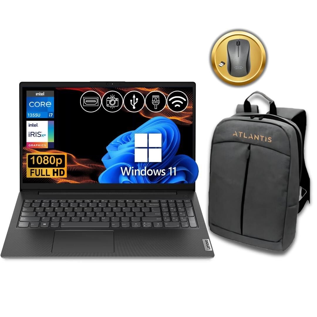 Lenovo V15  i7-1355U 16GB 1TB M.2 SSD 83A100KXTR ATL86  15.6'' W11Pro Notebook +Çanta&Mouse