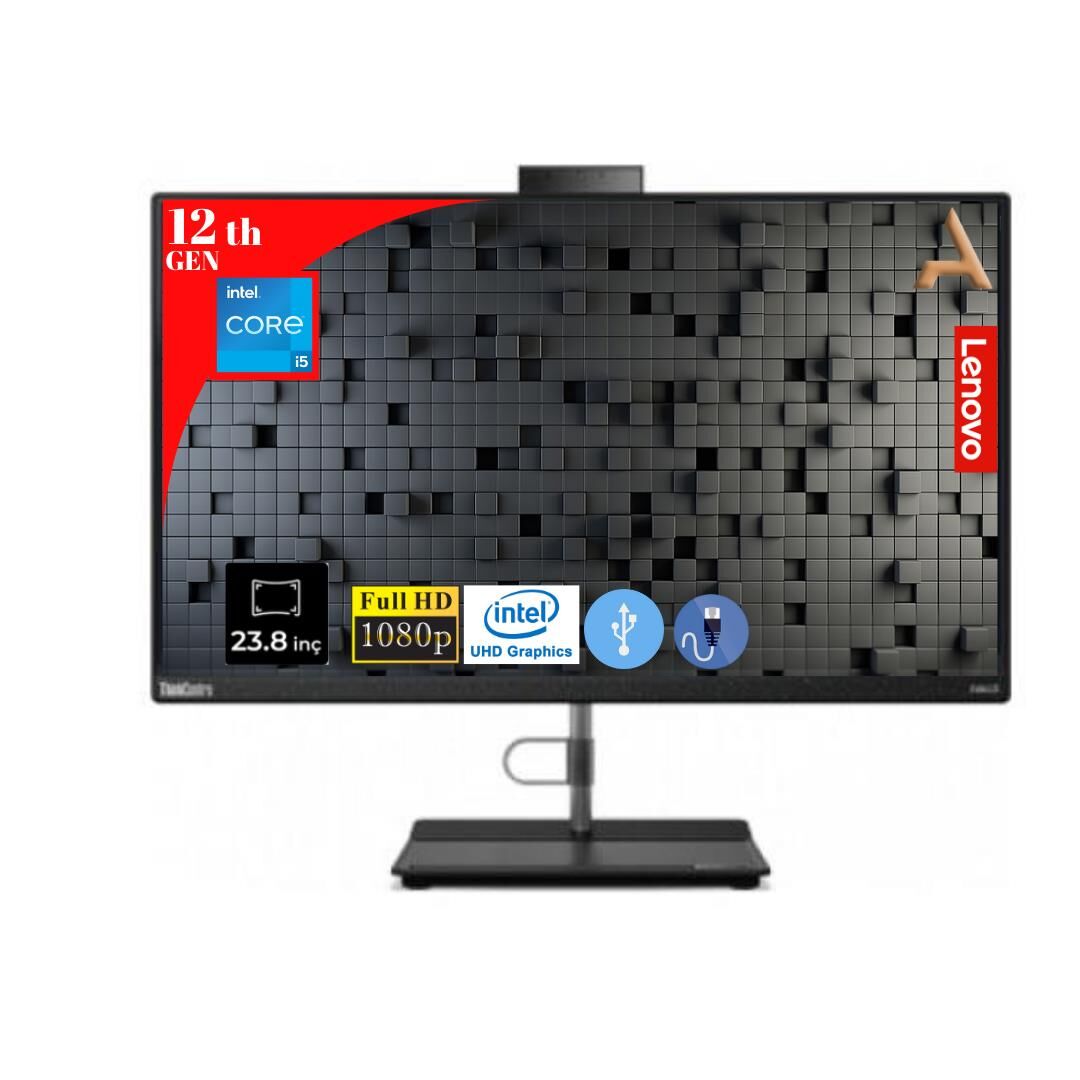 LENOVO  THINKCENTRE NEO 50A 24  I5-12450H  40GB 256GB M.2 SSD 12B800DJTX ATL14 23.8'' FDOS ALL IN ONE BİLGİSAYAR