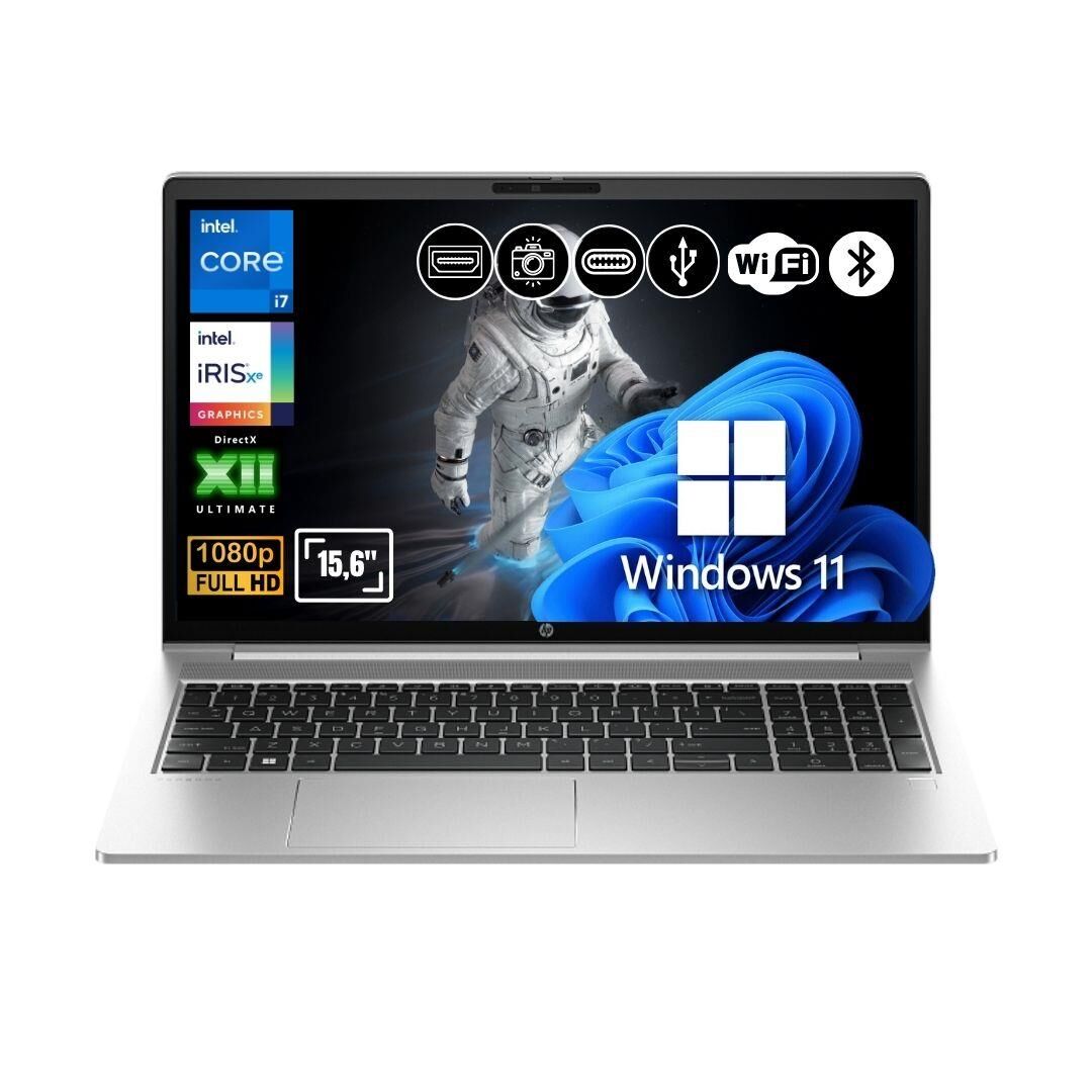 HP Probook 450 G10 i7-1355U 24GB Ram 512GB SSD 15.6'' IPS W11Pro B2PG9ES ATL27 Taşınabilir Bilgisayar