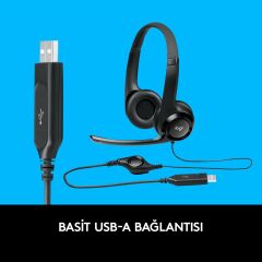 LOGITECH H390 MİKROFONLU KULAKLIK 981-000406