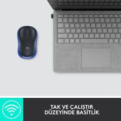 LOGITECH M185 NANO KABLOSUZ BLUE (910-002236)