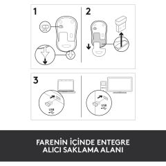 LOGITECH M185 NANO KABLOSUZ BLUE (910-002236)