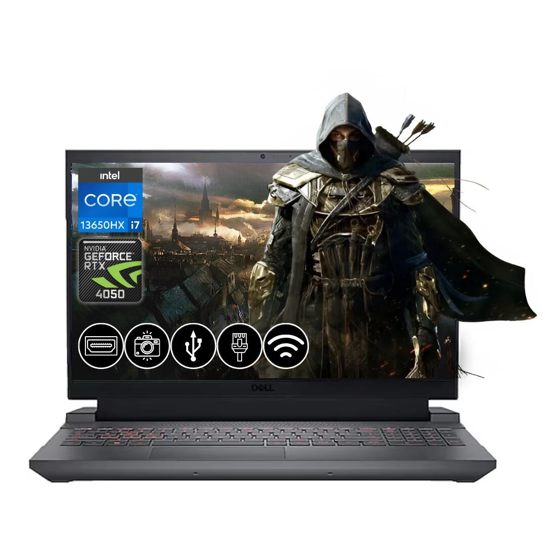 Dell Gaming G15 5530 I7-13650HX 32GB DDR5 512GB G155530010U ATL6 RTX4050 6GB  15.6'' Fdos Taşınabilir Bilgisayar
