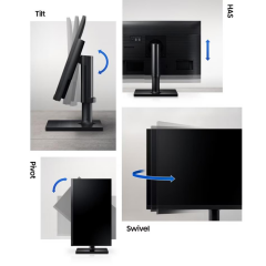 Samsung LF24T450FQRXUF 24'' 75Hz 5ms (HDMI-Display) FreeSync Full HD IPS LED Monitör