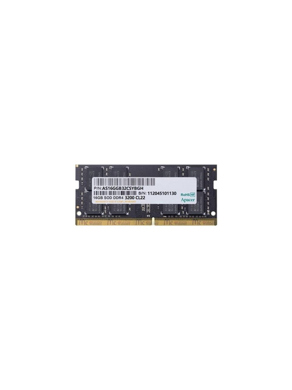 Apacer 16gb (1X16GB) 3200mhz Cl22 Ddr4 Notebook Sodımm Ram (ES.16G21.GSH)