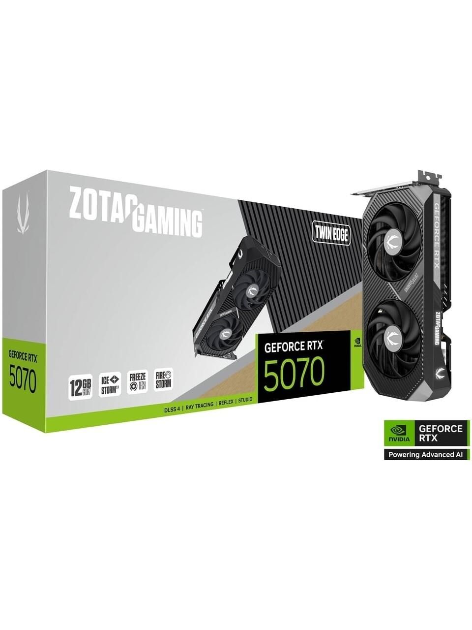 ZOTAC RTX5070 12GB GDDR7 192BIT 3xDP/HDMI (GEFORCE RTX 5070 GAMING TWIN EDGE)