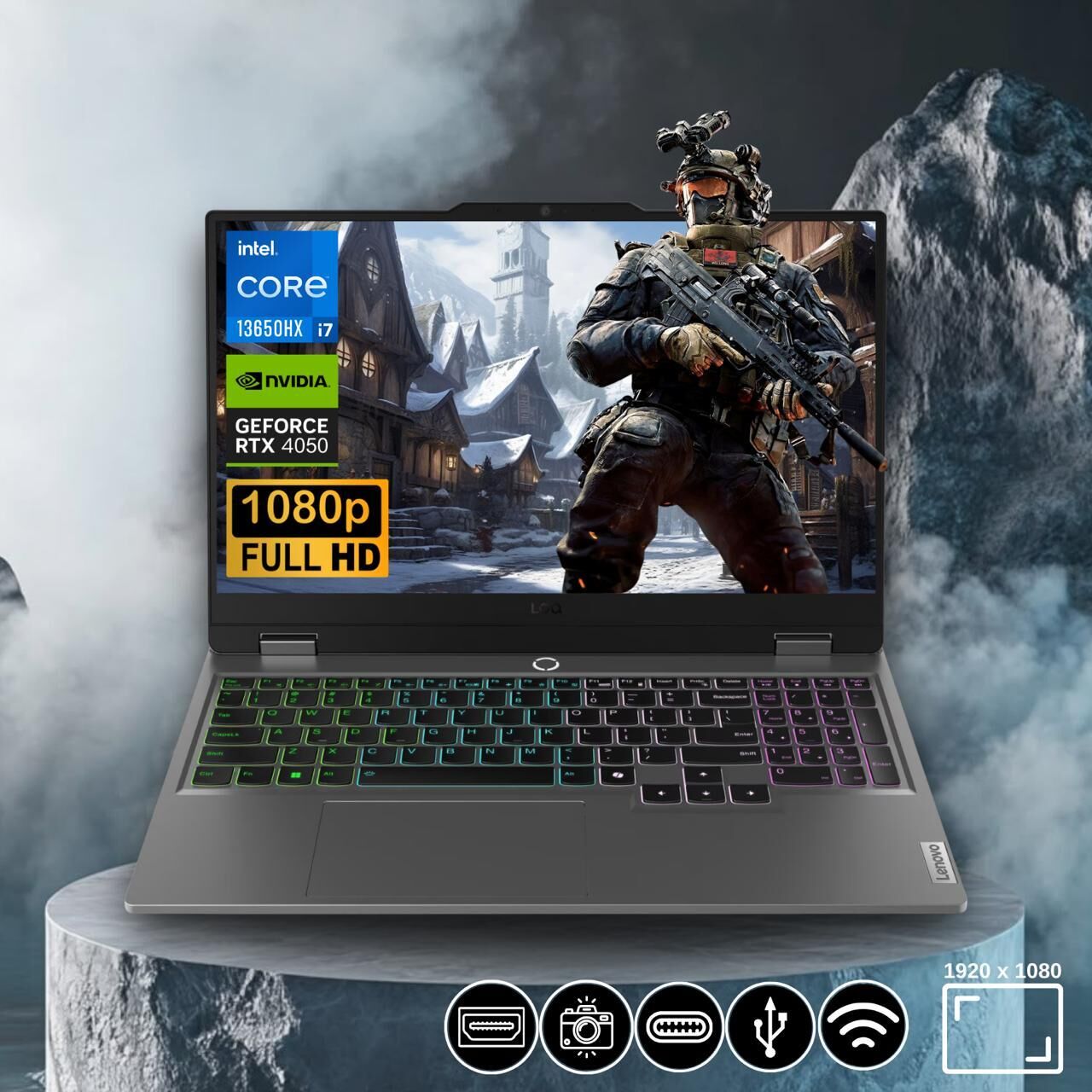Lenovo LOQ 15IRX9 83DV0117TR i7-13650HX 8GB 512GB RTX4050 15.6'' Gaming Notebook