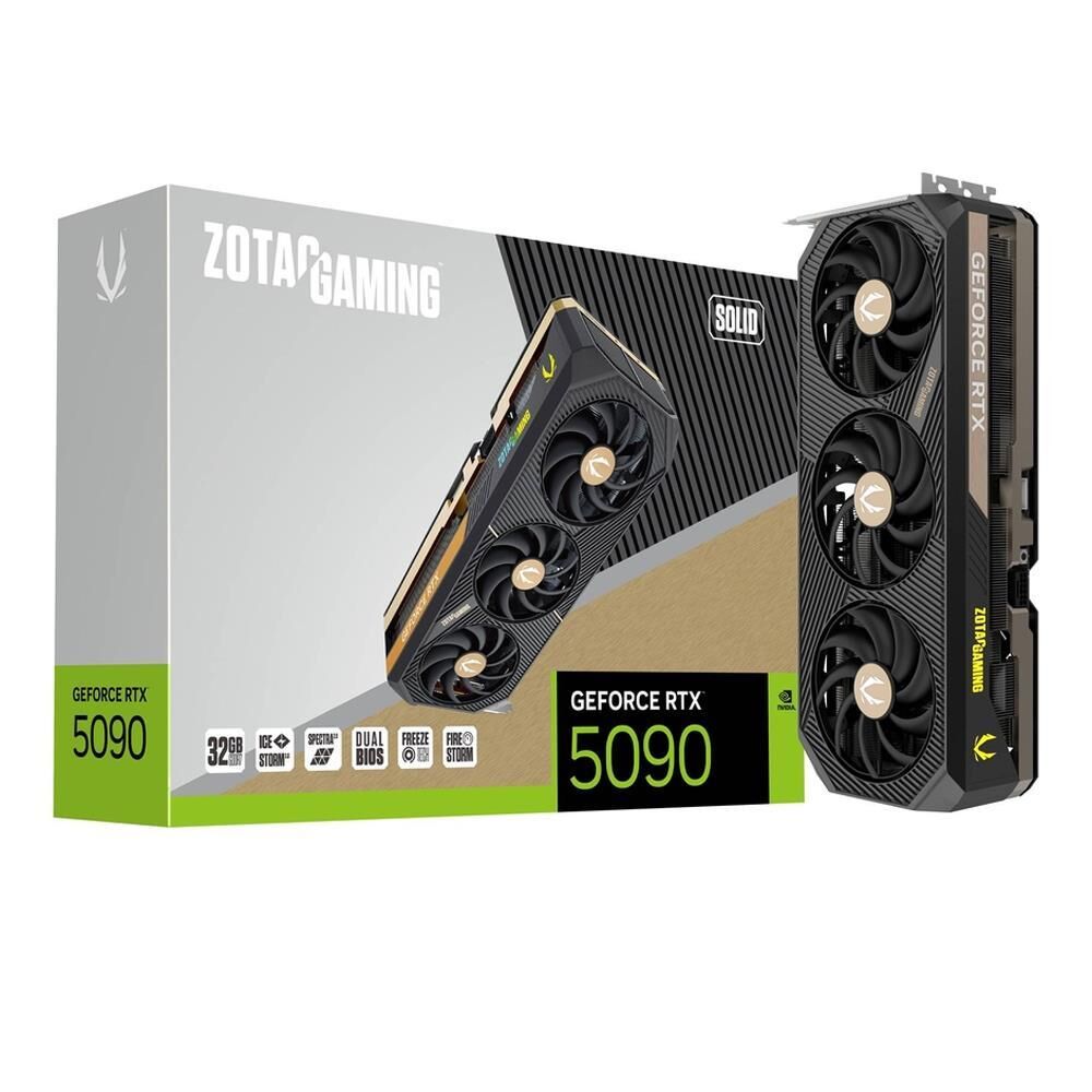 ZOTAC RTX5090 32GB GDDR7 512BIT 3xDP/HDMI (GEFORCE RTX 5090 GAMING SOLID OC)