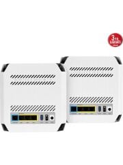Asus Rog Rapture Gt6 Wifi6 Tri-Band-Gaming-Ai Mesh-Aiprotection-Vpn-Kablosuz Ağ Dağıtım Gaming Mesh Sistemi (Beyaz Ikili Paket)