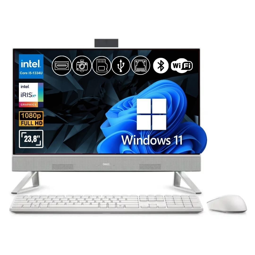 Dell I5-1334U 24GB 512GB SSD 23.8'' FHD IPS W11Pro All in One Bilgisayar EC242501020UBU ATL24