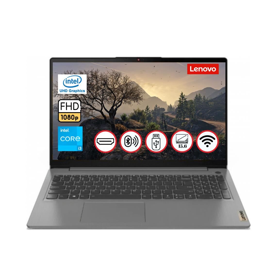 Lenovo Ideapad 3 Intel Core i3 1115G4 4GB 1TB SSD+500GB HDD 15.6'' FHD FDos Taşınabilir Bilgisayar 82H803G2TX140