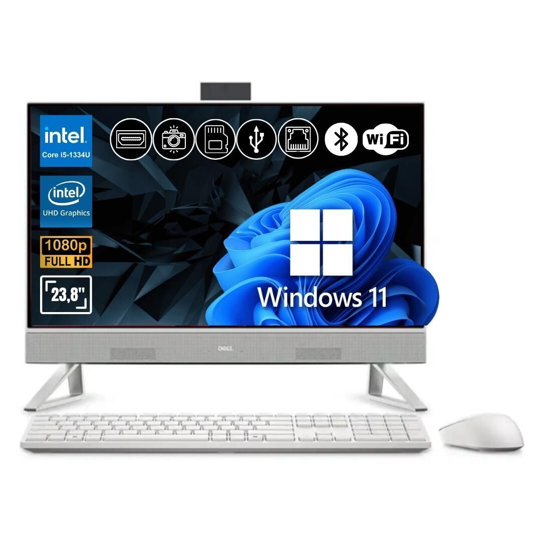 Dell I5-1334U 32GB 2TB SSD 23.8'' FHD IPS W11Pro All in One Bilgisayar EC242501020UBU ATL29