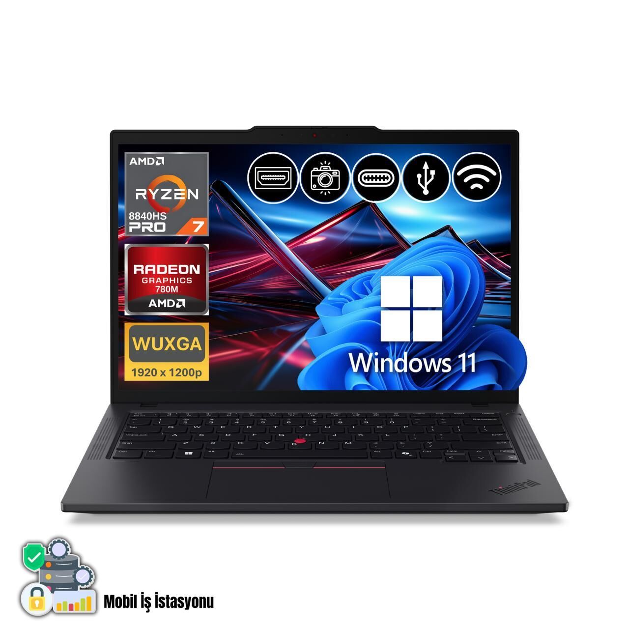 Lenovo Thinkpad P14S Gen5 Ryzen7 Pro 8840HS 64GB 1TB SSD 21MFS2MQ00 ATL40 Win11Pro 14'' Notebook