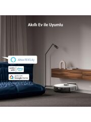Ezviz Re4 Akıllı Robot Süpürge Mop + Süpürme -Beyaz Robot Süpürge