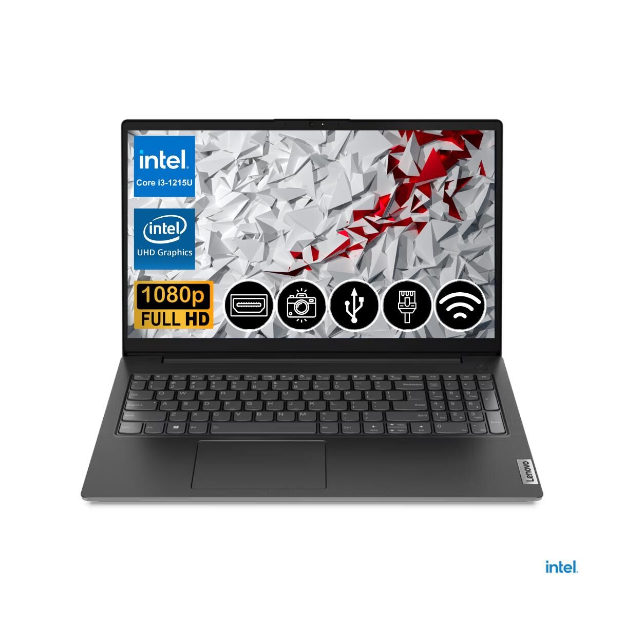 Lenovo V15 i3-1215U 16GB 256GB M.2 SSD 82TT00A0TX ATL4 15.6'' Fdos Taşınabilir Bilgisayar