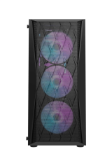 AIGO DK352 ATX SİYAH RENK - DK352 ATX (4 ADET*CL6 FANS) 1 ADET*650 PSULU