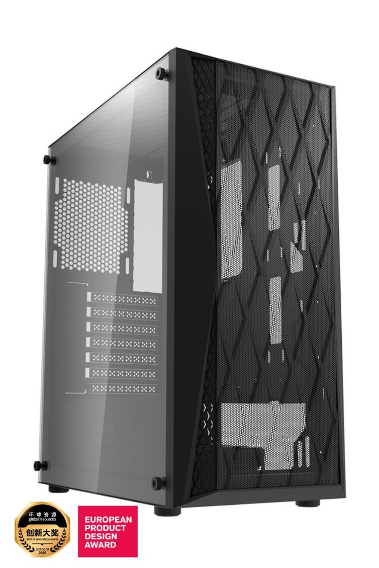 AIGO DK352 ATX SİYAH RENK - DK352 ATX (4 ADET*CL6 FANS) 1 ADET*650 PSULU