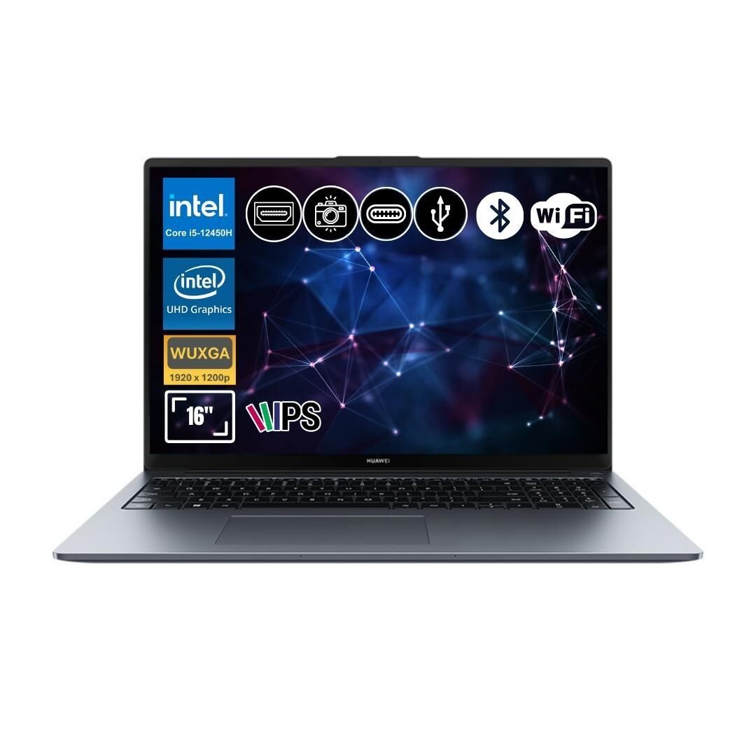 Huawei MateBook D16 2024 i5-12450H 16GB Ram 256GB SSD FreeDos 15.6'' Notebook MCLF-W5651ATL1